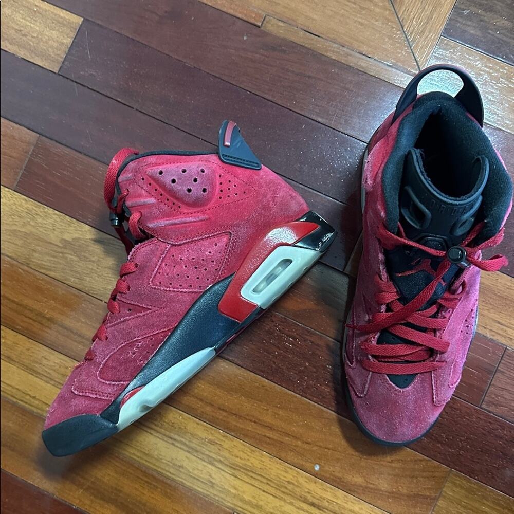 Nike Air Jordan 6 Retro Toro Bravo Sneakers Red Men’s Size 8 Basketball CT8529